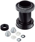 Geberit Aansluitset voor wandtoilet, 152426461, met dekkappen, manchet, 185 mm, kunststof, chroom, 65139 4