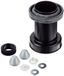 Geberit Aansluitset voor wandtoilet, 152426461, met dekkappen, manchet, 185 mm, kunststof, chroom, 65139 4