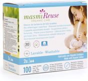 Masmi Wasbare stoffen borstvoedingspads 2 eenheden
