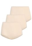 Teyli Ori Teyli Bamboe damesslips, 3 stuks, comfortabel, ademend, rekbaar, zwart, maat 36