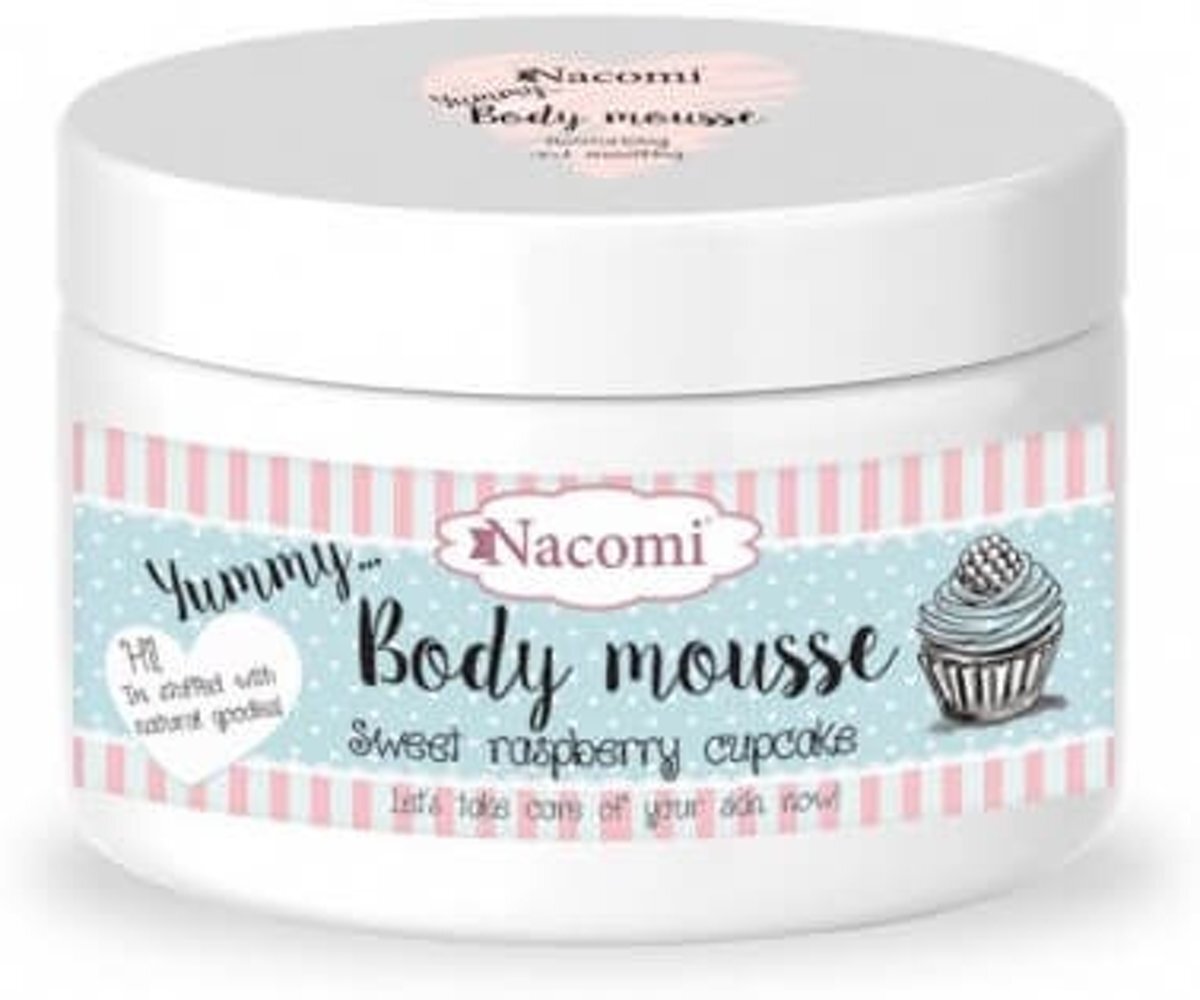 Nacomi Body Mousse - Sweet raspberry cupcake 180ml