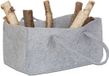 Merkloos Relaxdays Houtmand Vilt - Opvouwbaar - Grijs - 25 x 25 x 50 cm