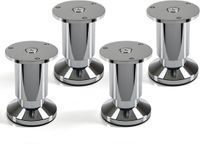 Sotech 4 stuks meubelvoet Alpha, chroom gepolijst, belastbaar tot 250 kg, hoogte: 80 mm verstelbaar