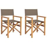 vidaXL Regisseursstoel 100% Polyester Massief Teak