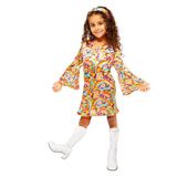 Amscan Kinderkostuum Rainbow Hippie Meisjes Maat 10-12 Jaar