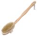 Brosse pour le corps en bois avec long manche et poils naturels