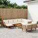 vidaXL Massief acaciahout & touw Naturel Tuinbank