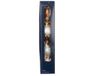Decoris Piek glas l6.3b5.5h35 cm bruin kerst