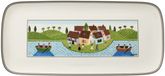 Villeroy & Boch Charm & Breakfast Design Naif taartserveerschaal, 35 x 16 cm, premium porselein, wit/meerkleurig