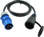 NWP Adaptateur, prise CEE (230V, 16A) vers coupleur Schuko - câble de connexion de 1,5 mètre, cordon en caoutchouc 3x2,5 - IP44