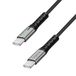 LogiLink USB 2.0 kabel met LED, USB-C naar USB-C, 1,5 m, zwart