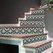 Ambiance Sticker Zelfklevende trap, tegels, trap, Laurina, zelfklevend, voor trap, cementtegels, 2 stroken van 15 cm x 105 cm