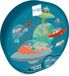 Scratch Europe Scratch Compact Puzzel 31pcs: CONTOUR PUZZEL/RUIMTE 32,6x23,5cm, in ronde doos 16x16x4cm, 3+