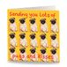 Maturi Grappige verjaardagskaart "Sending Pugs & Kisses" - blanco binnenkant - 15,5 x 15,5 cm