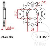 JT CORVER S.A. Pignon 15Z PAS 525