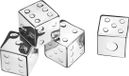 Northio 4x pierres à whisky en Inox - Dés