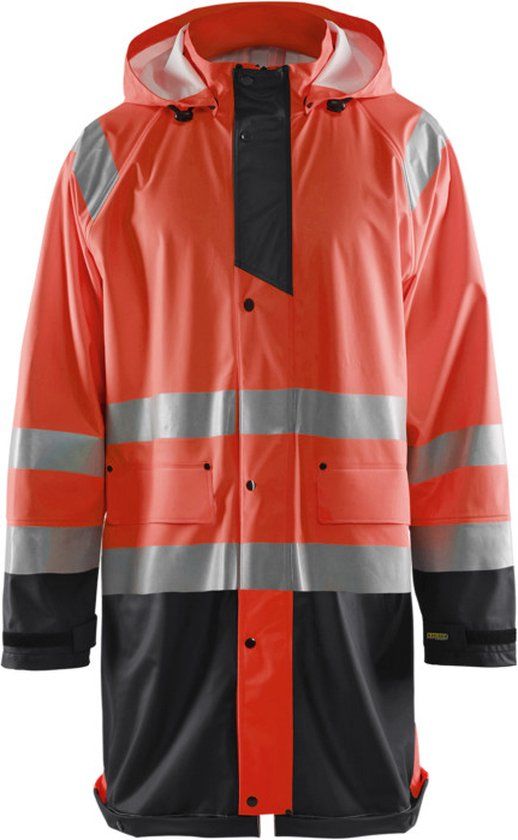 Blåkläder Blaklader Regenjas High Vis LEVEL 1 4324-2000 - High Vis Rood/Zwart - M