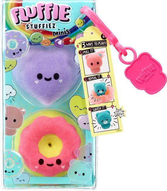 Fluffie Stuffiez Mini - Mix 10 - 7 cm - Plukknuffel - Vanaf 4 jaar