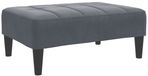 vidaXL Voetenbank 77x55x31 cm fluweel donkergrijs
