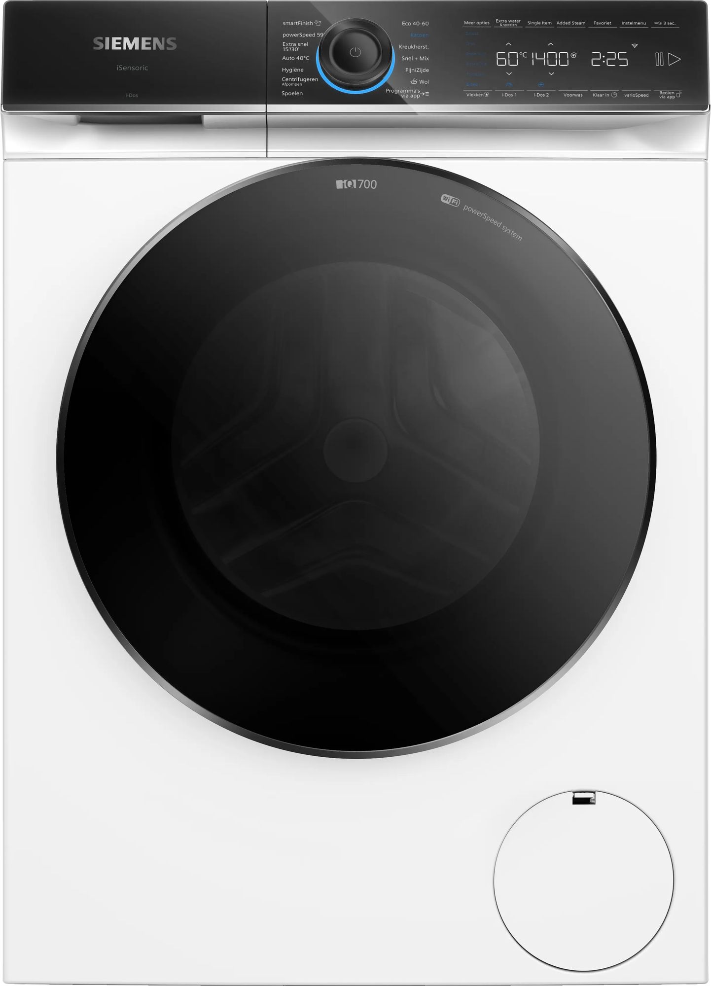 Siemens WG64B2ABNL - iQ700 - Wasmachine met stoom – 11 kg – 1400 rpm – 30% zuiniger dan Energieklasse A – Automatisch doseren - speedPack XL: versnelde programma's - Home Connect