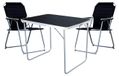 Merkloos 3-delige Camping Set met Tafel en Stoelen voor Buiten