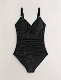 Next - Dames - Vormgevend badpak met buikcorrectie - Tall - Zwart