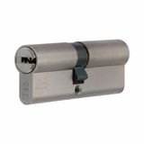 Iseo Cylindre double - Nickelé - Laiton - Iseo R6 profil de sécurité SKG** - Laiton nickelé mat double 40/45