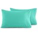 Elegant Comfort Luxe Ultrazachte 2-delige kussensloopset - 1500 premium hotelkwaliteit microvezel dubbel geborsteld - kreukbestendig, standaard/queensize, paradijs groenblauw