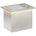VidaXL Plantenbak met led zilver 30 x 40 x 30 cm roestvrij staal