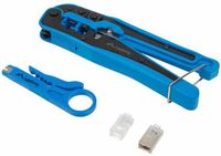 Lanberg - Pakket met krimptang, universele stripper en Lanberg RJ45 FTP/UTP connectoren