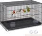 VEVOR Vogelvolière 76x46x45,5cm Vogelkooi Gemaakt van Q195 Koolstofstaal Vogelhuis voor 2-3 Middelgrote tot Grote Vogels Volière met Veiligheidsdeur Vogelhuis Vogelbouwer Zwart