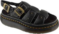 Dr. Martens Wrenlie Open Platform Sandals, Vrouwen, Zwart, Sandalen, maat: 36