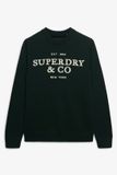 Superdry Trui Applique Graphic Trui M6110788a 20e Forest Green Mannen Maat - S