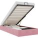Prolenta Maison Exclusive - Cadre De Lit Ottoman Sans Matelas Rose 100x200 Cm Velours