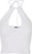 Urban Classics Short Wrapped Neckholder Mouwloze top Wit 3XL