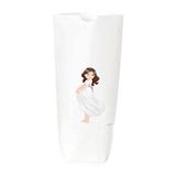 Verpakking met 25 witte papieren zakken voor meisjes, communie, 12 x 21 x 5 cm.