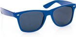 Makito Hippe Party zonnebril - blauw - plastic - UV400 - verkleedbril - carnaval/verkleed