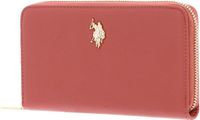 U.S. POLO ASSN. Jones Zip Around Wallet Radiant Koraalrood