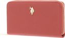 U.S. POLO ASSN. Jones Zip Around Wallet Radiant Koraalrood