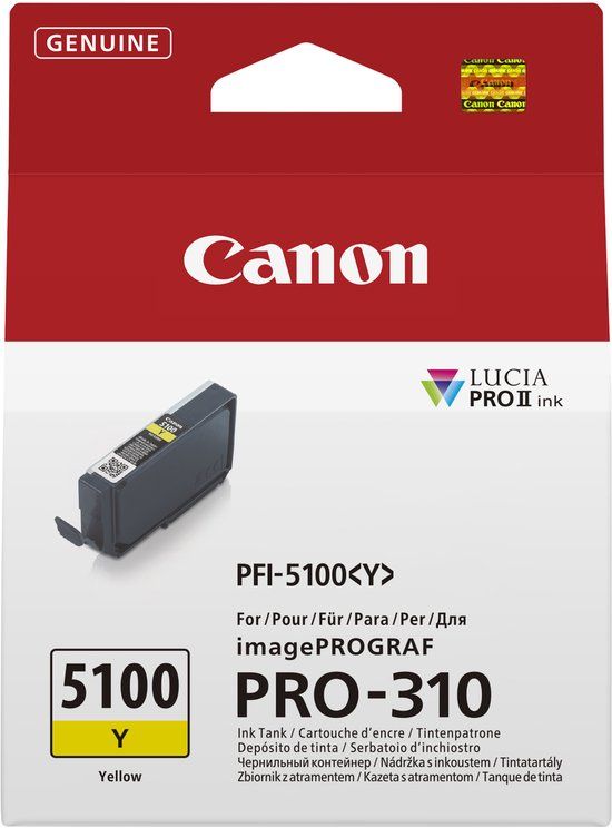 Canon PFI-5100MBK Yellow Ink Cartridge for ImagePrograf PRO-310