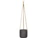 Pottery Pots Rough Eco-line M 18x18 cm Charlie Noir Lavé pot suspendu