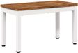 vidaXL Salontafel Natuurlijk en Wit 60,5 x 30 x 36 cm