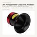 Dailygoods Loupe d'horloger 20X Aluminium Loupe