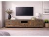 NATURE GREY Meuble TV en bois de Sheesham 260x45x56 gris huilé