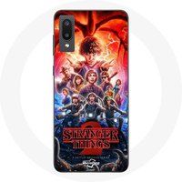 Maniacase Etui voor Samsung Galaxy A02 Stranger Things Poster Seizoen 2