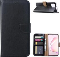 PM- Samsung A31 Hoesje - Samsung Galaxy A31 Hoesje - Book Case Leer Wallet Zwart