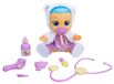 Poupée interactive avec kit de docteur, 30 cm, qui pleure, avec des cheveux et des vêtements