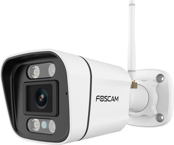 Foscam V5P - Outdoor IP Security Camera - 5MP - Wired & Wireless - White/Black