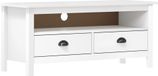 Syfax Tv-meubel Hill 110x40x47 cm massief grenenhout wit