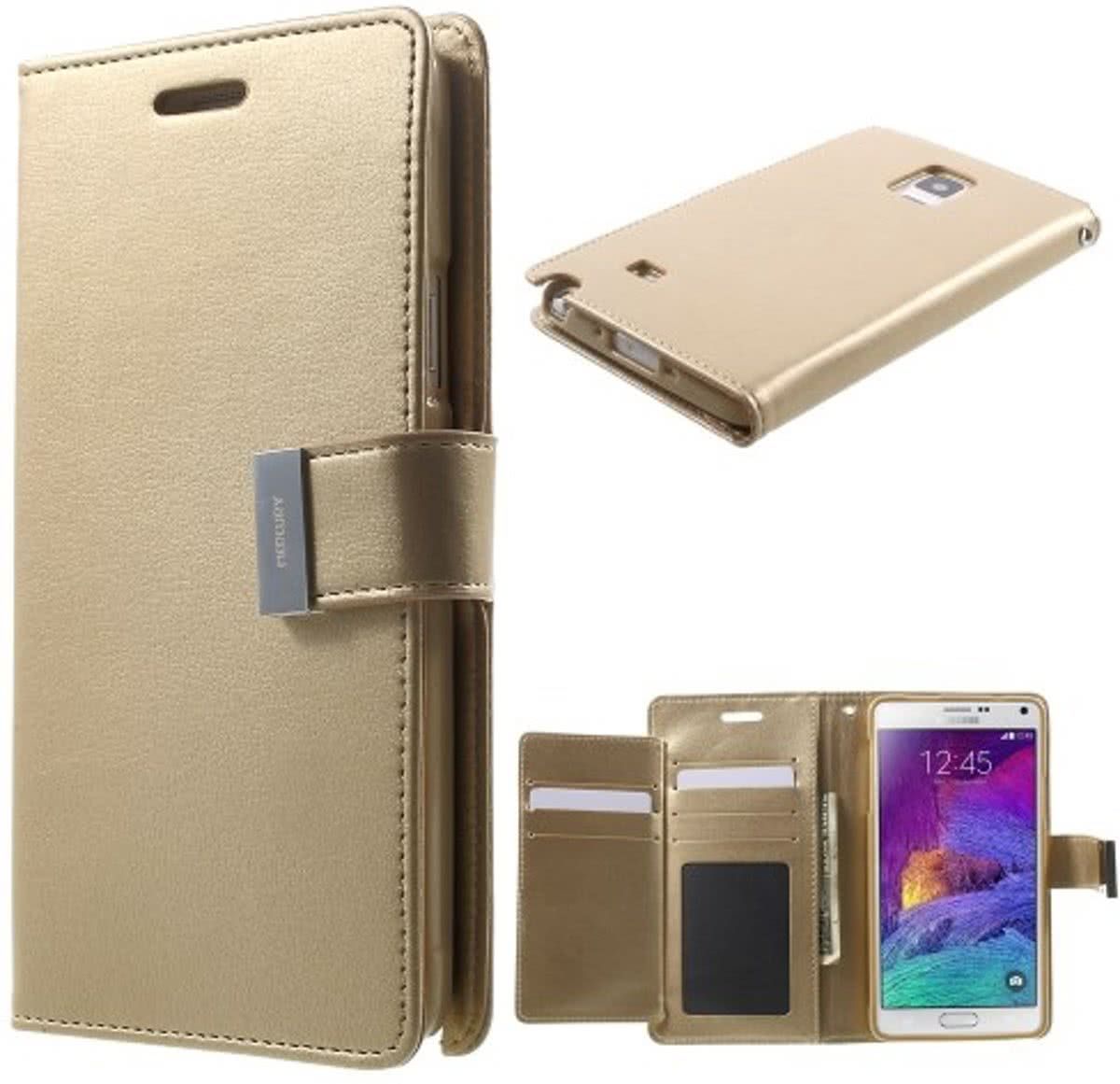 Mercury Rich Dairy wallet case Samsung Galaxy Note 3 Neo N7505 Goud
